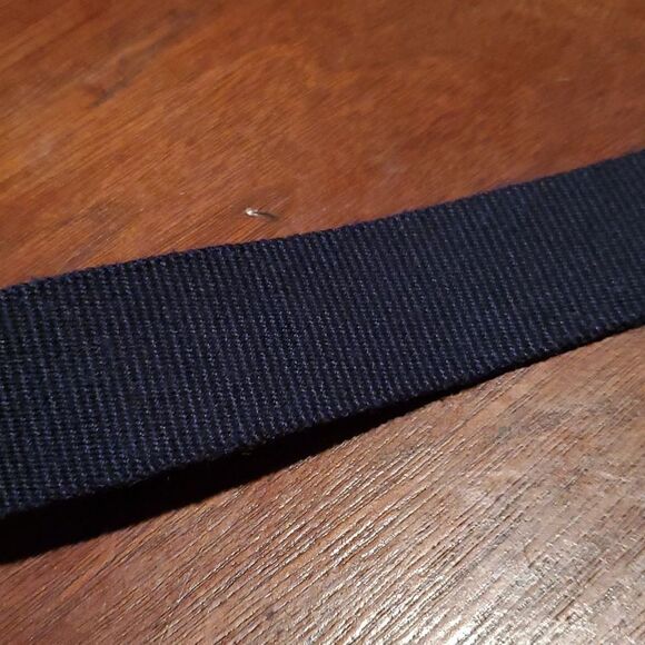 Torino European Ribbed Surcingle Navy Blue Belt 44 - Picture 10 of 10